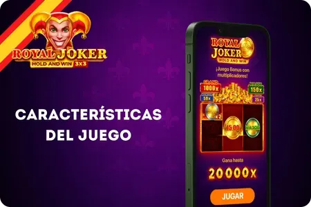 Características del juego en la tragaperras Royal Joker