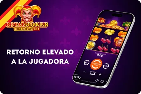 Características de RTP y equidad en la tragaperras Royal Joker